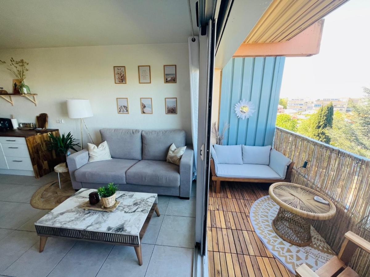 Appart' T2 Cosy Balcon Parking - 200M De La Mer Apartment อาร์เจเลส-ซัวร์-แมร์ ภายนอก รูปภาพ